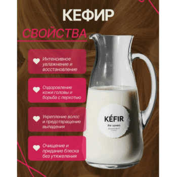 Шампунь-крем с натуральным кондиционером КЕФИРНЫЙ Кефирно-молочный уход — изображение 3