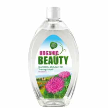 Шампунь-бальзам для волос 2в1 Тонизирующий Organic Beauty — изображение 1