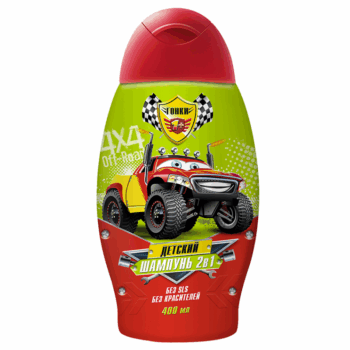 Шампунь-кондиционер для волос детский 2в1 Гонки — изображение 1