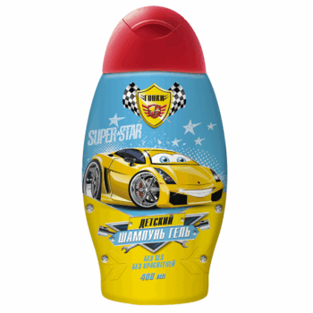 Шампунь-гель детский 2 в 1 Гонки 400 мл. — изображение 1
