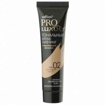 Lifting foundation cream with hyaluronic acid tone 02 ivory PROLUXURY, 30 ml - Image 1