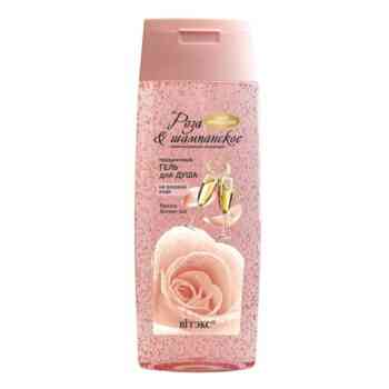 Rose& champagne festive rose water shower gel - Image 1