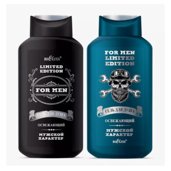 Гель для душа освежающий мужской характер For men. limited edition — изображение 1
