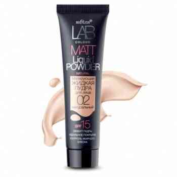 Matting liquid powder for face 02 natural (tube 30ml LAB color) - Image 1
