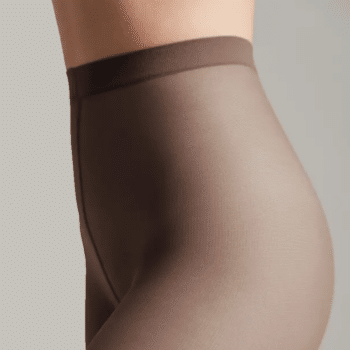 Matte tights with tulle effect, colors graphite, 30 den - Image 3