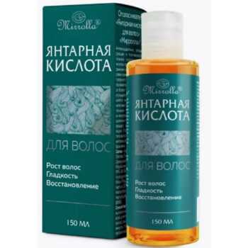 Ополаскиватель для волос янтарная кислота Mирролла — изображение 1