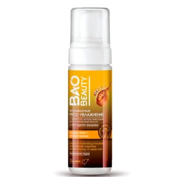 Non-washable mousse-moisturizer with light fixation effect for weakened hair - Image 1