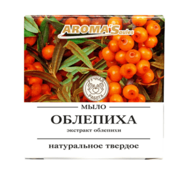 Мыло твердое Aroma'Saules Облепиха, натуральное — изображение 1
