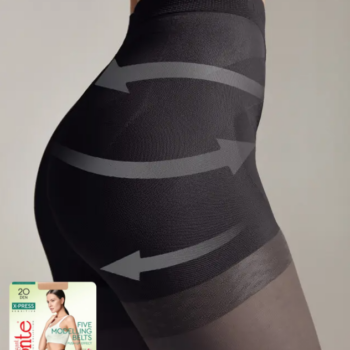 Tights with strong correction "7 zones" and push-up effect X-Press 20, nero - Image 3