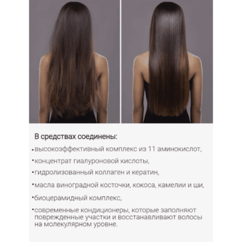 Premium МОЛЕКУЛЯРНОЕ Восстановление Сыворотка-спрей для волос с премиум комплексом 11 аминокислот — изображение 2