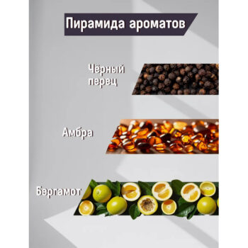 Парфюм-гель для душа Черный перец и амбра Королевские масла — изображение 3