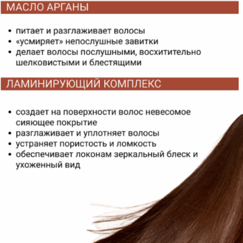 Восстанавливающий кондиционер для блеска волос с кератином и маслом арганы KERATIN & ARGAN OIL — изображение 3