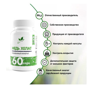 NaturalSupp Меди хелат 3 мг капсулы №60 по 400 мг — изображение 3