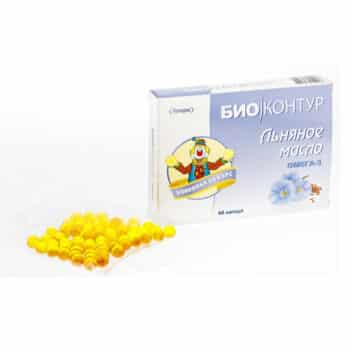 Льняное масло в капс. 340 мг №60 — изображение 1