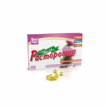 Масло расторопши первый холодный отжим капсулы массой 300 мг 200 шт — изображение 1