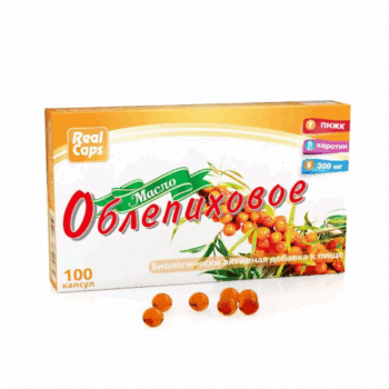 Облепиховое масло БАД капсулы 300мг упаковка №100 — изображение 1