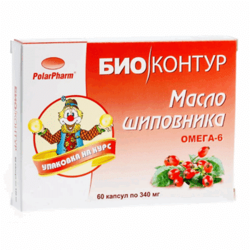 Шиповника масло БиоКонтур БАД капсулы 340мг упаковка №60 — изображение 1