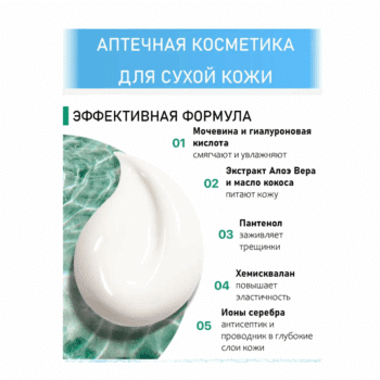 Крем с мочевиной 15% + ионы серебра Medline — изображение 3