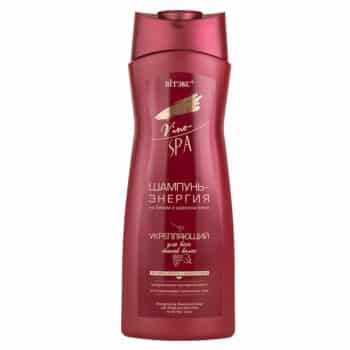 Шампунь-энергия на белом и красном вине укрепляющий для всех типов волос Vino-SPA — изображение 1