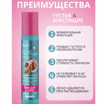 Лак для волос Густые и блестящие — изображение 2