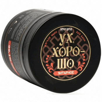 Натуральное мягкое мыло для бани Янтарное Levrana — изображение 1