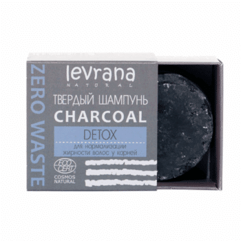 Твердый шампунь Сharcoal детокс ECOCERT Levrana — изображение 1