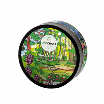 Натуральный скраб для тела Черная смородина и смола ECOCRAFT — изображение 1