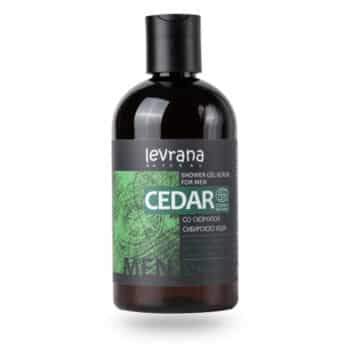 Гель-скраб для душа Кедр мужской ECOCERT Levrana — изображение 1