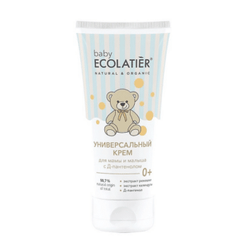 Универсальный крем для мамы и малыша с Д-пантенолом 0+ ECOLATIER BABY — изображение 1