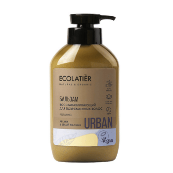 ECL Бальзам Восстанавливающий для поврежденных волос аргана & белый жасмин ECOLATIER — изображение 1