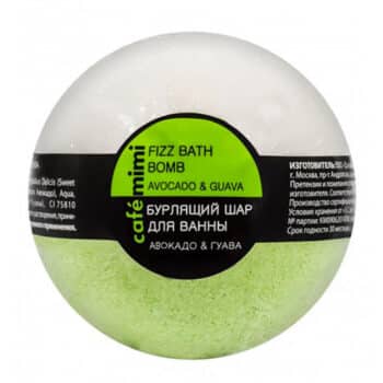 КМ Бурлящий шар для ванны Авокадо и Гуава Cafe Mimi — изображение 1