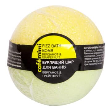 КМ Бурлящий шар для ванны Бергамот и Грейпфрут Cafe Mimi — изображение 1