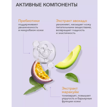 КМ CLS Гель для душа PASSION FRUIT Cafe Mimi 400 мл — изображение 3